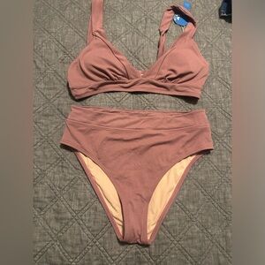 Mauve Cupshe bathing suit NWT